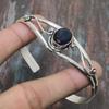 Iolite Quartz Gemstone 925 Sterling Silver Handmade Charming Cuff Jewelry Bangle Adjustable