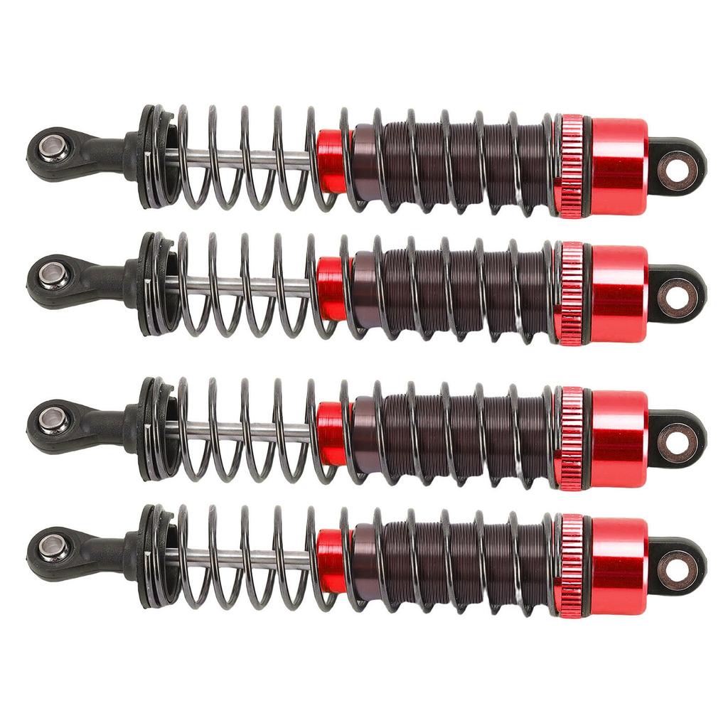 RC Oil Filled Shock Absorber 1 10 Scale 95mm High Strength Aluminum Alloy RC Shock Absorber Oil Damper Red