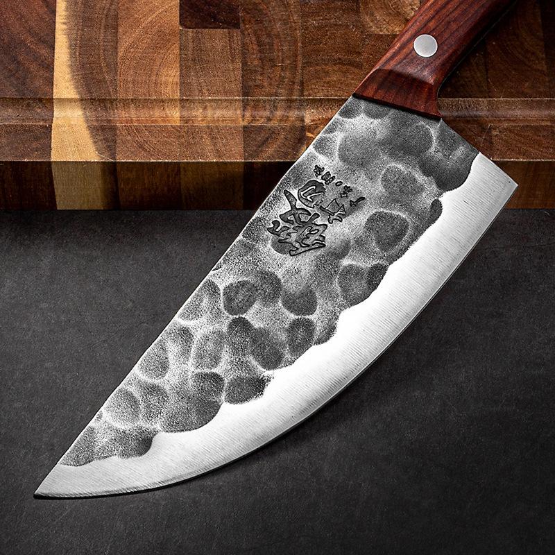 Handmade Stainless Steel Kitchen Chef Knife Meat Cleaver Knife Fruit Vegetable Slicing Cutter Tool