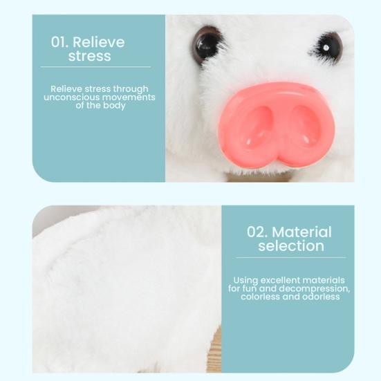 Electric Pig Plush Toy Interactive Walking Piggy Doll with Sound Motion Realistic Stuffed Animal Doll