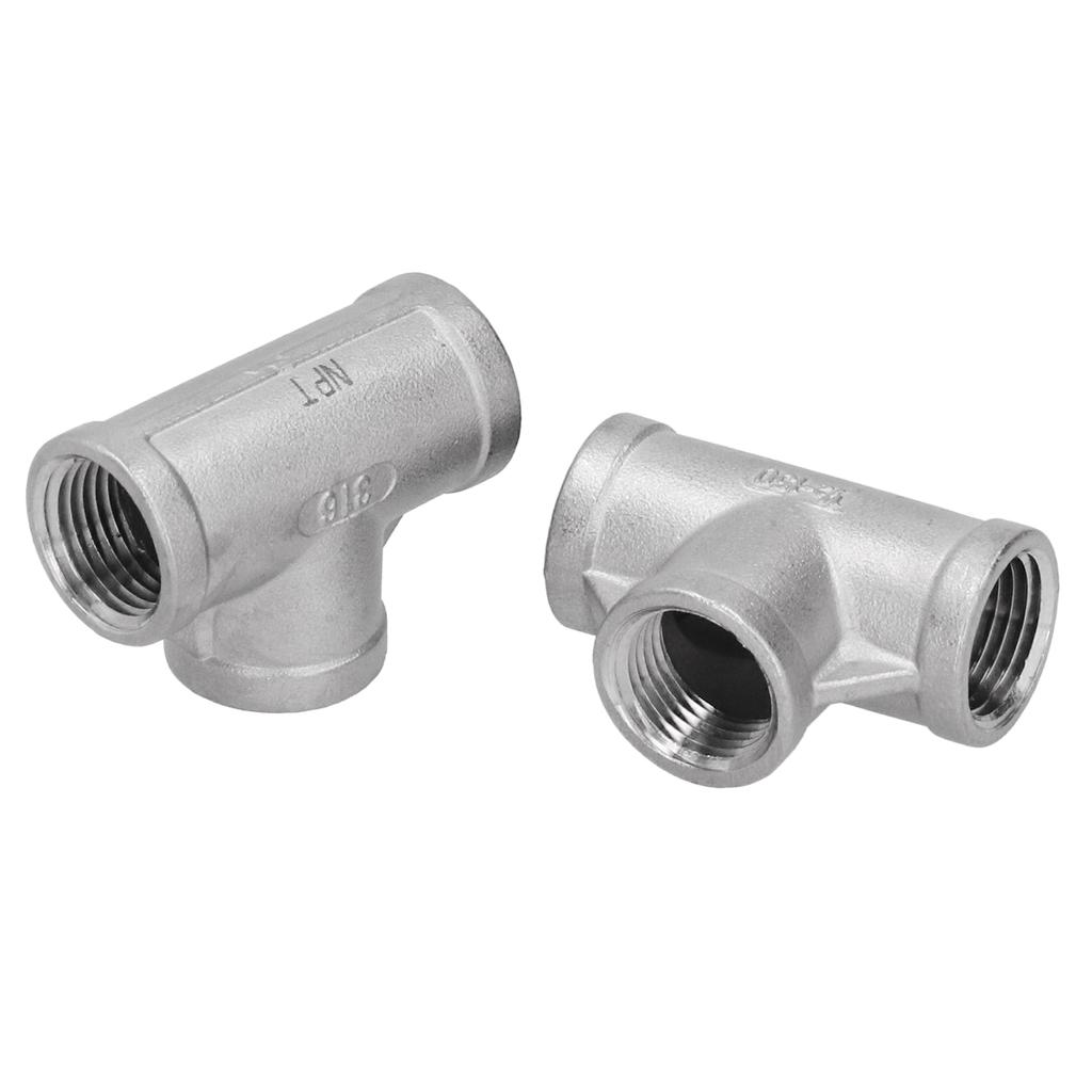 2 шт. из нержавеющей стали марки 316 NPT 1/2?150T Тройник-адаптер Соединитель Резьбовые Литые Трубные Фитинги