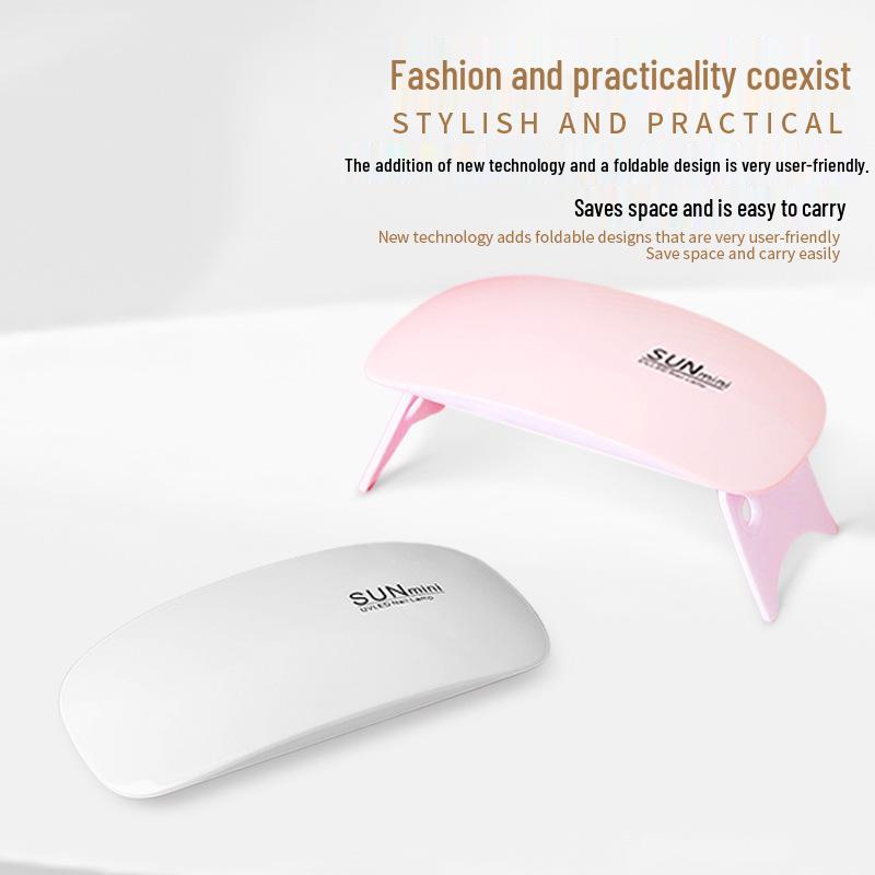 Портативная мини УФ-лампа для сушки геля для ногтей и светотерапии - Фиолетовая