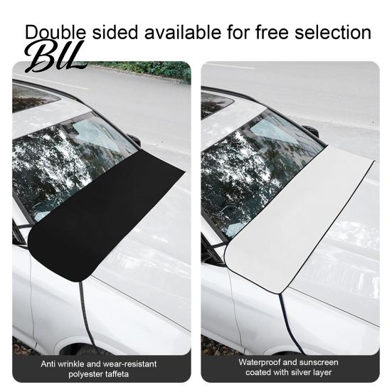 All Season Auto Exterior Protection Car Windshield Leaf Guard Cover, Rain Gutter Dustproof Protector for Outdoor Vehicle Cover Leaves Wiper