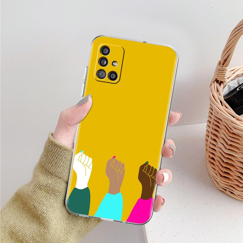 Чехол для телефона Feminist Feminism для Samsung Galaxy A51 A71 A21S A12 A11 A31 A41 A52 A32 5G A72 A01 A02S из силикона, прозрачный, мягкий