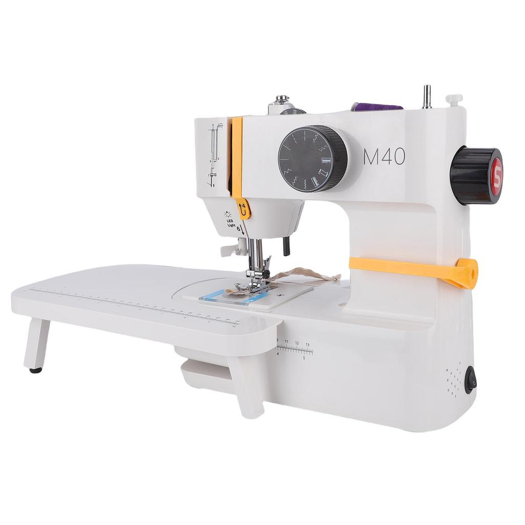 Household Sewing Machine Built in 5 Stitches 12 Patterns Transparent Spool Cover Plate Sewing Machine for Beginners and