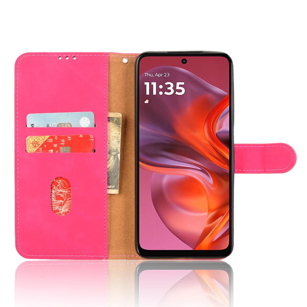 Для Motorola Moto G05 4G/E15 4G Кожаный чехол с эффектом кожи Противоударный Чехол-книжка для телефона с кошельком