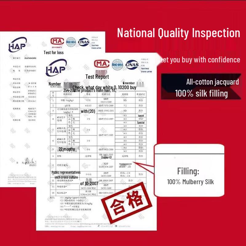 Mling Crystal 100% Mulberry Silk All-Season Mother-Child Quilt