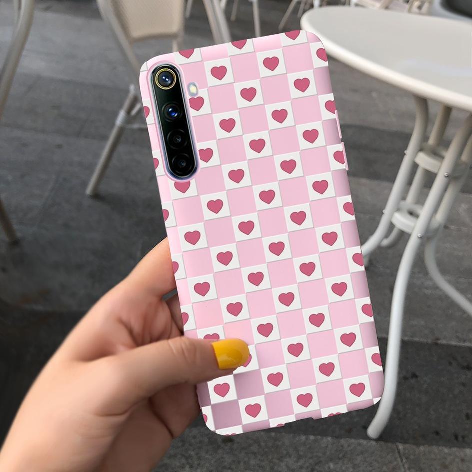 Для Realme 6 6 Pro Чехол Милые Узоры Молочной Коровы и Цветов Мягкая Задняя Крышка Для OPPO Realme 6 6S 6Pro RMX2061 Coque Funda Realme6 Capa