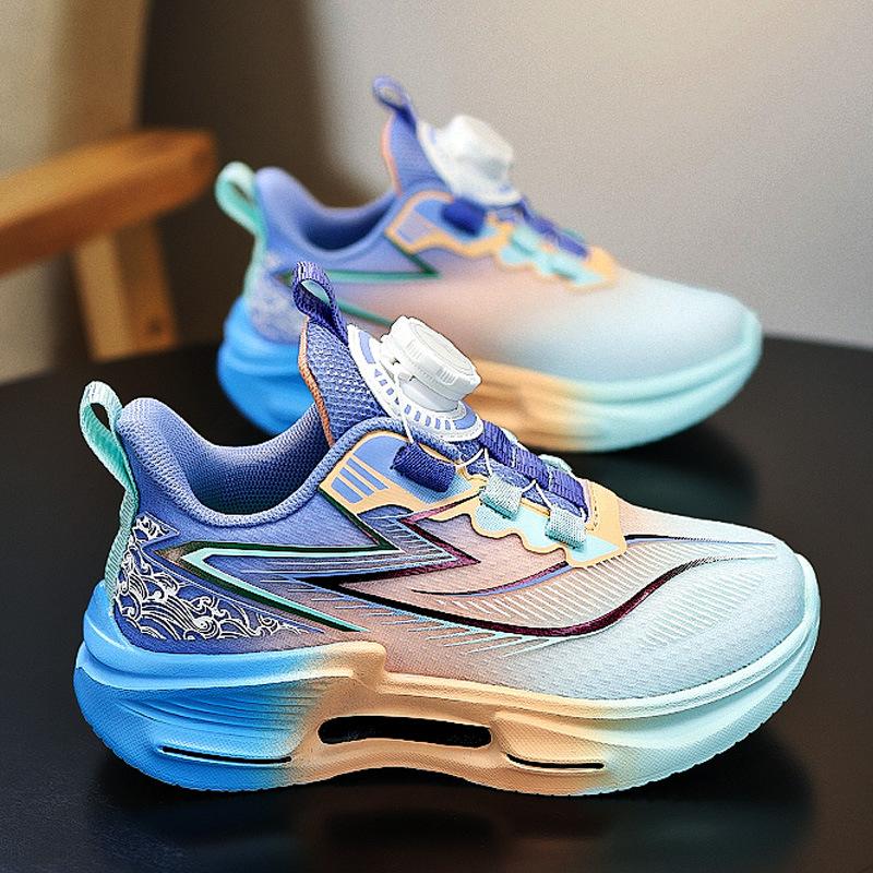 Boys' Shoes Spring 2025 New Children's Lightweight Sports Dad Shoes Medium and Old Children's Trendy Cool Casual Running Shoes Boy