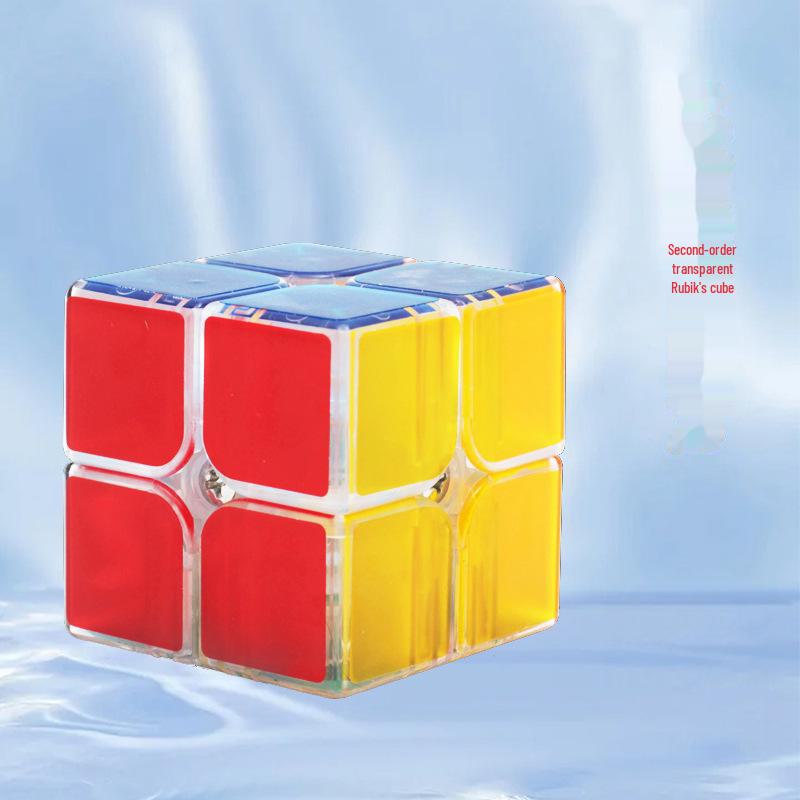 ZCube Transparent Glossy 3-Level Professional Rubik's Cube with 1245-Level Pyramid - Complete Educational Toy Set