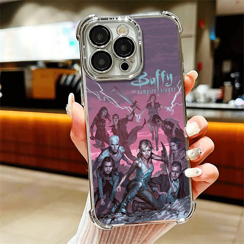 The Vampire Slayer Buffy Soft Phone Case For iPhone 15 16 17 Air 14 Pro Max 16E Plus 13 12 Mini Plating Anti-Fall Fundas