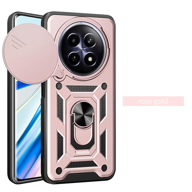 Чехол Armor Case для Realme 13 12 Pro 5G 12 Pro+ Plus, защитный чехол для объектива с кольцом, магнитный держатель, чехол Fundas Capa