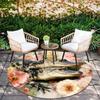 Crocodile pattern round rug,Carpet Rug for Living Room Bedroom  Playroom ,Non-slip Floor Mat,Holiday Gifts and Birthday Gifts.