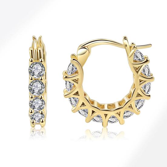 1 пара сережек-хаги с кубическим цирконием, U-образные, маленькие, контрастного цвета, полированные металлические серьги, серьги-гвоздики для хряща, повседневные украшения для свиданий и вечеринок