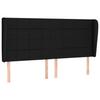 VidaXL Headboard with Ears Black 203x23x118-128 Cm Fabric3117980