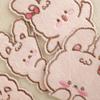 Embroidery Label Clothing Accessories Cute Cartoon Animal Fleece Rabbit Self-adhesive Patch Cloth Sticker