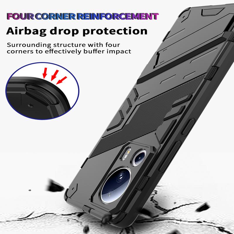 Противоударный чехол для Xiaomi 13 Lite 13T Pro Mi13 Cover Armor Protect Holder Back Coque для Redmi 13C Note 13 Pro 4G 5G Fundas