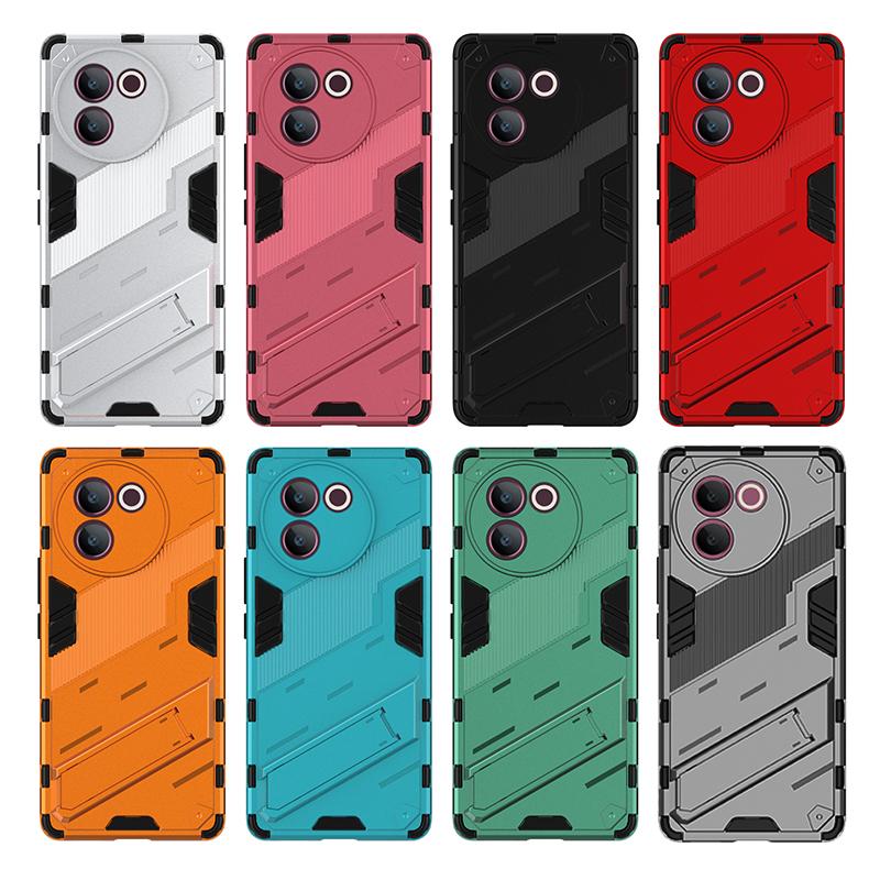 For Vivo V30e 5G Back Cover Shockproof Armor Phone Case Cover Magnetic Kickstand Anti-Fall Protect Coque Cases