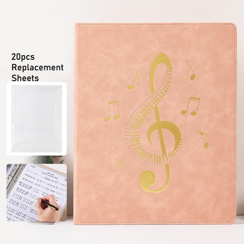 Гибкая папка для нот на кольцах, съемный зажим для нот формата А4, папка для нот