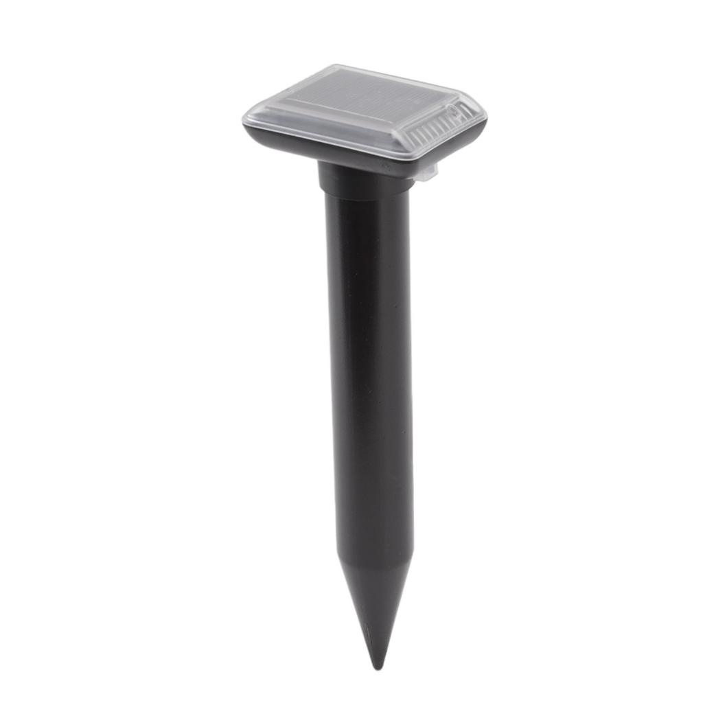 Ultrasound Snake Repeller Mini Solar Powered 360 Degree Buzzer Waterproof Mole Repeller for Outdoor