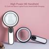 Handheld Magnifying Glass 20X Optical Magnifier with 21 LED Lights USB Charging Touch  
