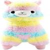 Cuddly Llama Rainbow Alpaca Doll 8 "soft Stuffed Animal Toy Day Wedding Anniversary