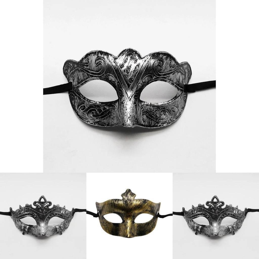 Unique Mysterious Angel Mask Retro Jazz Flathead Design Antique Half Face Mask For Halloween