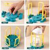 Kitchen Storage Organizer Pot Lid Rack Adjustable Dish Drying Rack Bowl Holder Drainer Plastic Plate Cups Stand Display Holder