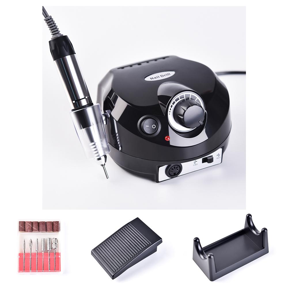 35000 об/мин, электрическая пилочка для ногтей, набор фрез для маникюра, педикюра, профессиональное устройство для полировки ногтей