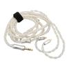 Upgraded Replacement Headphones Cable 8 Core Silver Plated Copper Earphone Cable with 3.5mm Plug
