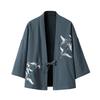 2025 Summer Men's Crane Embroidery Hanfu Cardigan – Chinese Style Kimono & Taoist Robe