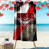 Essendon Football Club Print Beach Towel, Large Soft Quick Dry Towel for Beach Camping Swimming