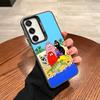 Cute Barbapapa Cartoon Phone Case For Samsung Galaxy S25 S24 S23 S22 S21 S20 Note20 Ultra Plus Fe colored silver Cover