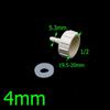 Female 1/2 To 4mm 6mm 8mm 10mm 12mm 14mm 16mm 20mm 25mm Hose Connector 1/4 3/8 1/2 Hose Barbed Adapter 2PCS