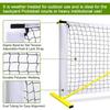 22x3ft Pickleball Replacement Net Standard Size Universal Portable Frame Fit