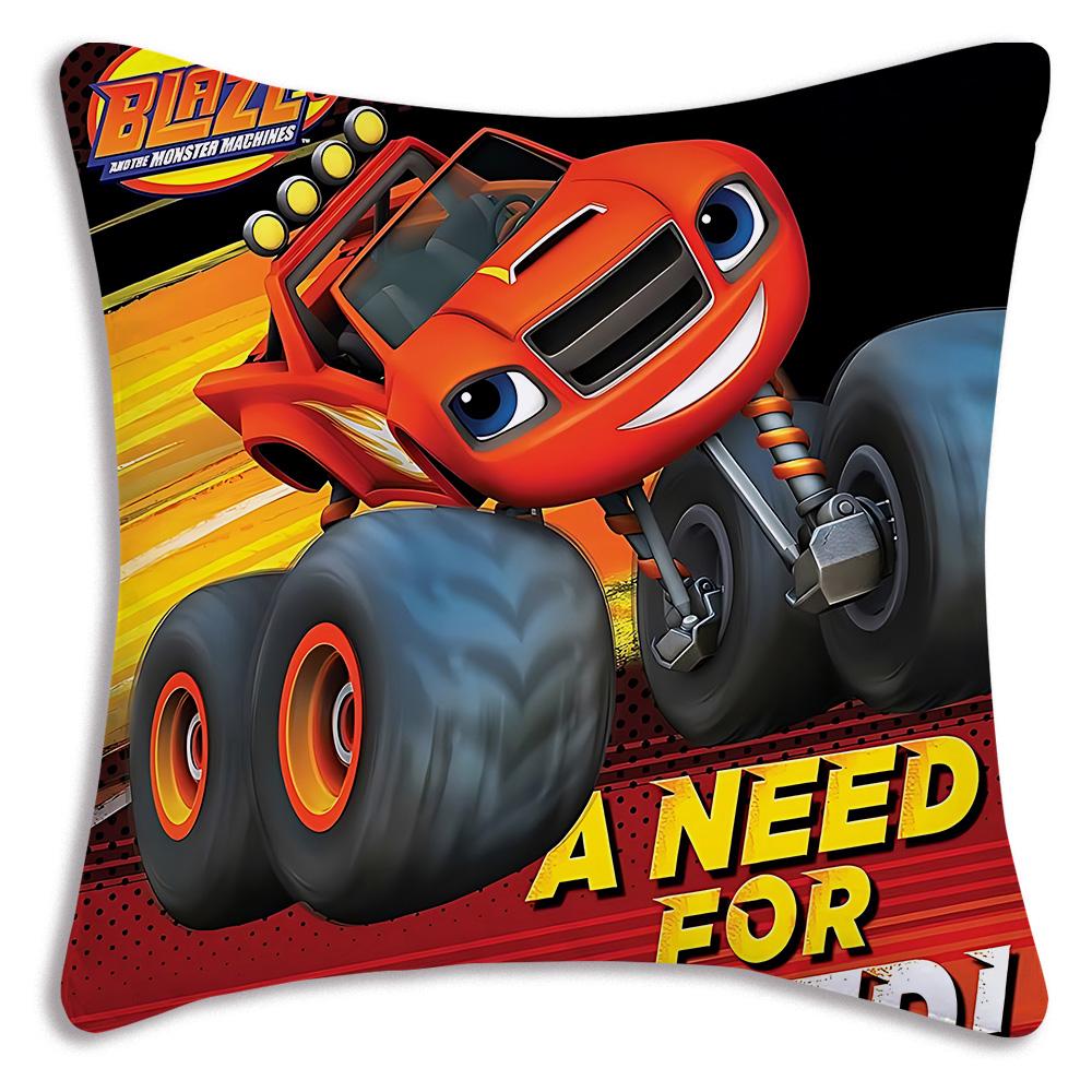Чехлы на подушки 'Вспыш и Чудо-машинки' Мультяшные Декоративные для дивана Домашние Двусторонние Печать Короткий Плюш Милый Чехол для Подушки