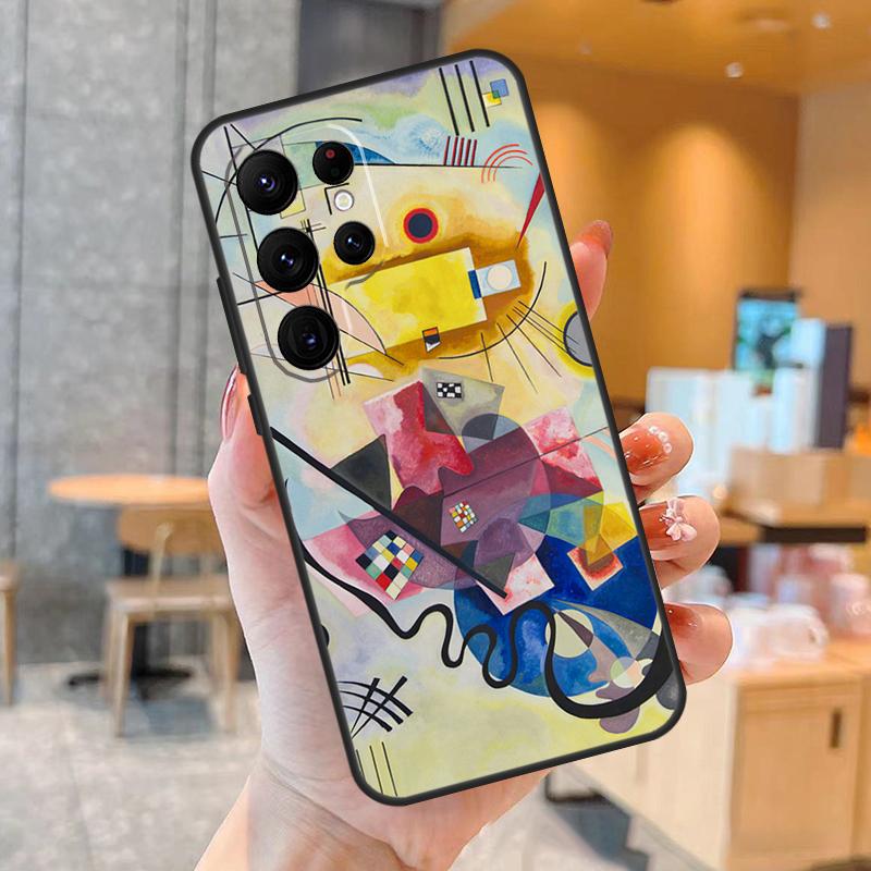 Абстрактный чехол для телефона Василий Кандинский для Samsung Galaxy S25 S23 S22 S21 S20 S24 Ultra S9 S10 Plus S25 FE Задняя крышка