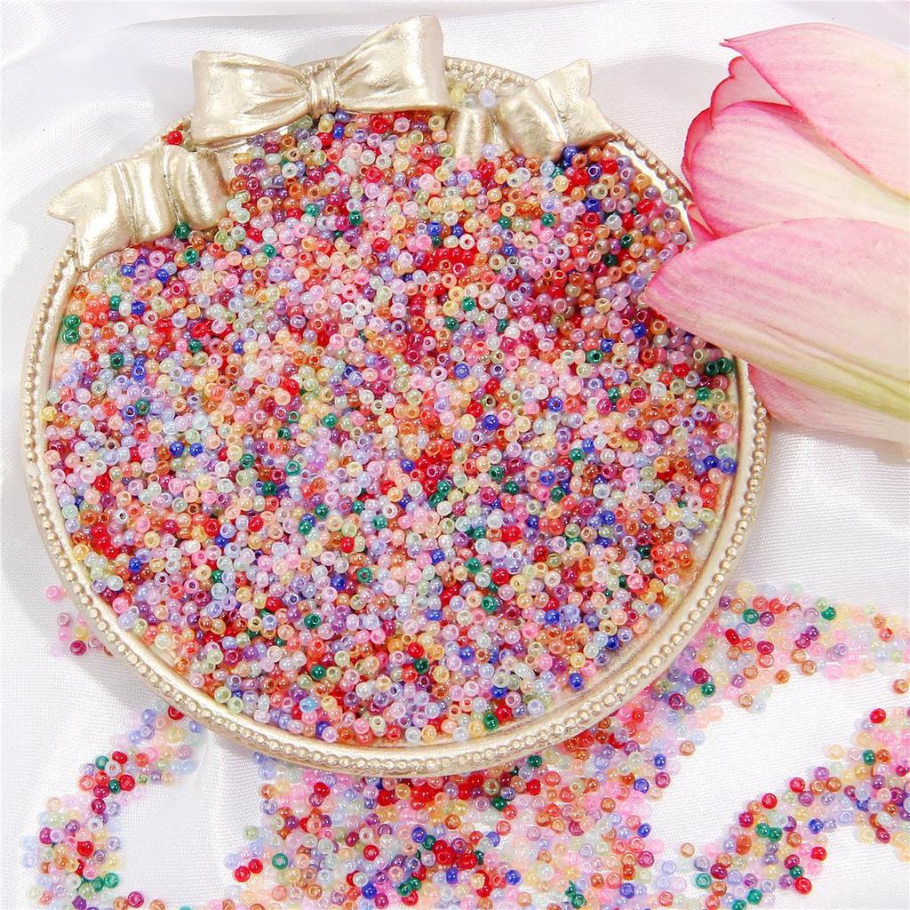 2 мм 2700 шт. имитация нефрита, стеклянные бусины-разделители для мороженого для ювелирных изделий, аксессуары ручной работы «сделай сам»