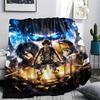 Attack on Titan Characters Flannel Blanket, Soft Warm Throw for Home Decor, Ideal Gift for Anime Fans, Cozy for Sofa Bed