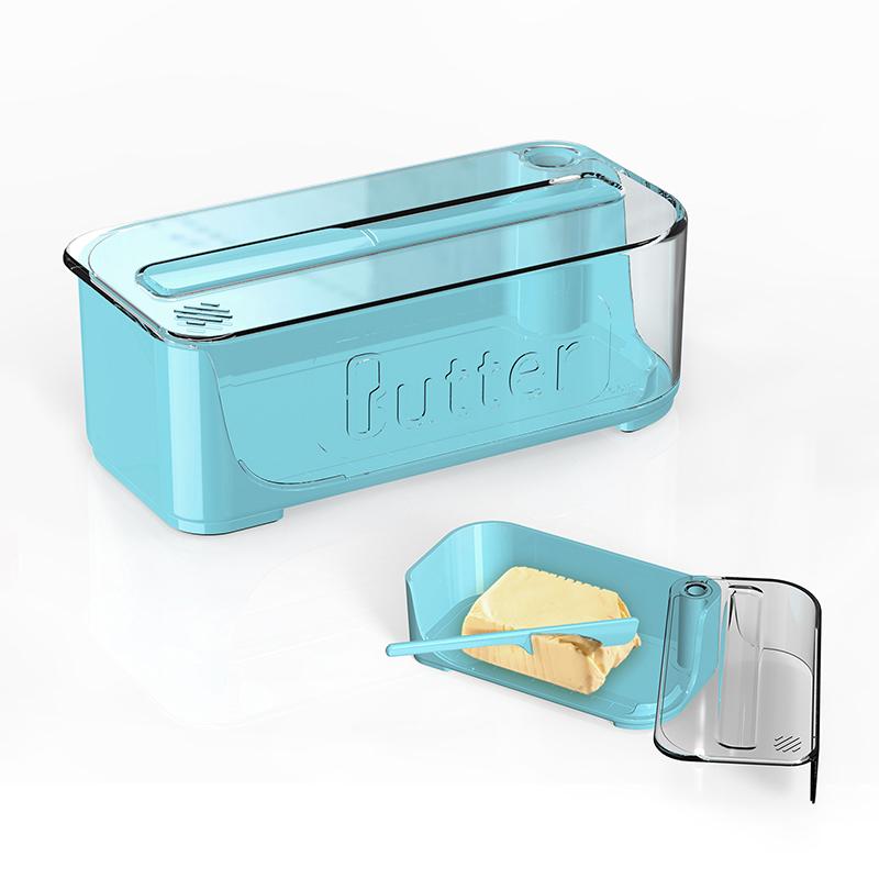 Небьющаяся масленка с прозрачной крышкой Удобное хранение масла и легкая нарезка Кухонные принадлежности