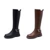 Autumn and Winter Shoes Women's Shoes Versatile Boots Slimming Long Boots Thick-soled Women's Boots