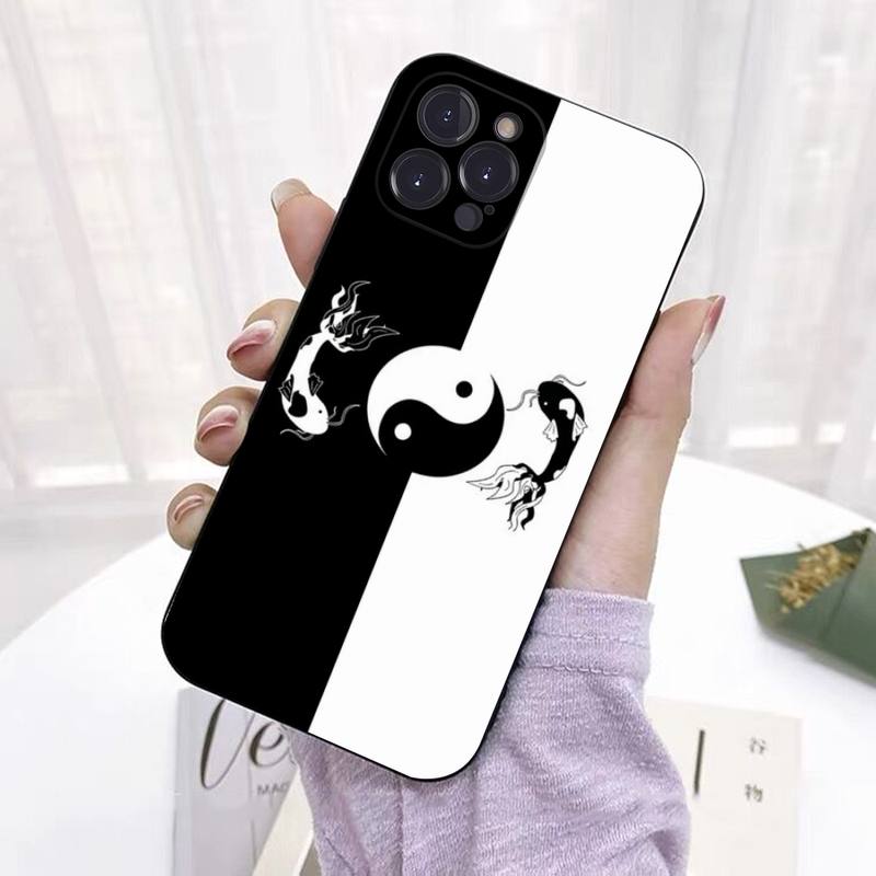 Чехол для телефона Fish Yin Yang Art силиконовый мягкий для iPhone 14 13 12 11 Pro Mini XS MAX 8 7 6 Plus X 2020 XR Shell