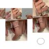 Stylish Minimalist Geometric Copper Ring For Women Ins Luxury Design 2023 Spring