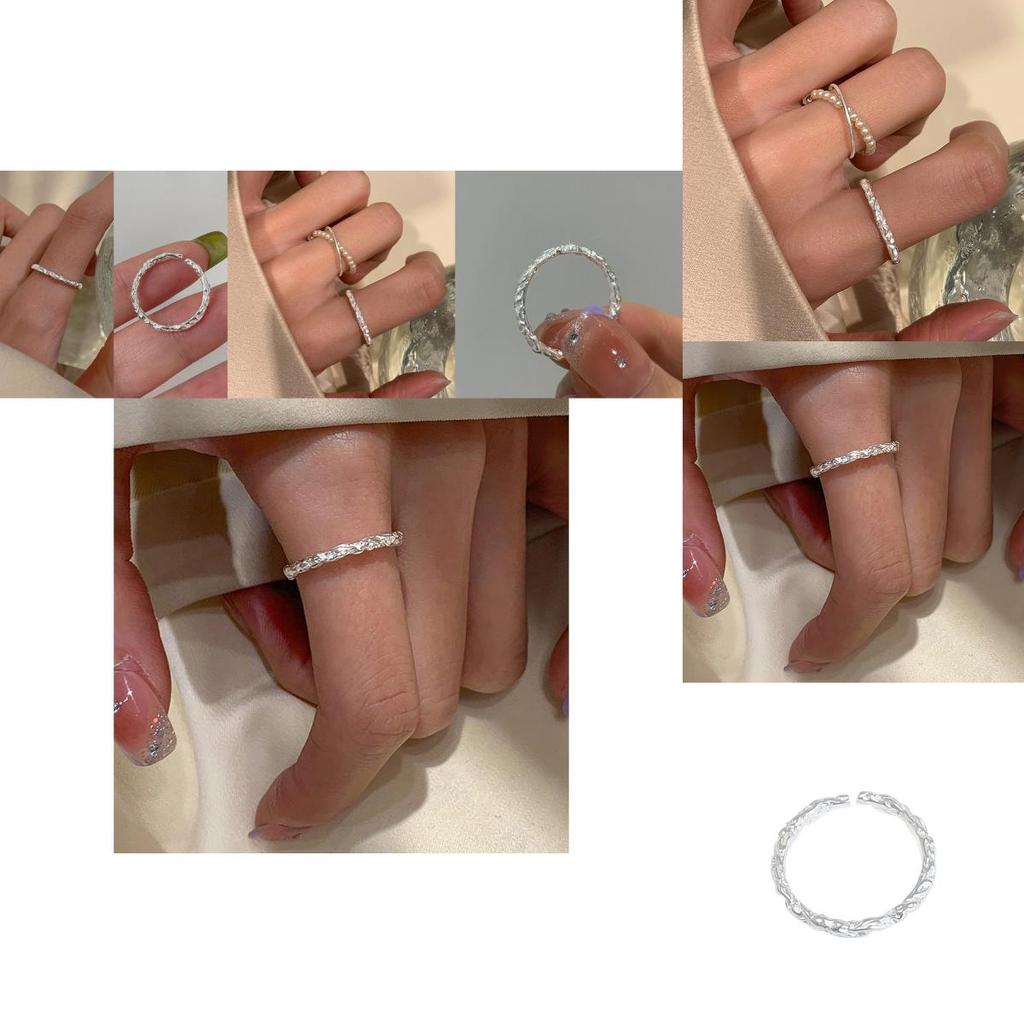 Stylish Minimalist Geometric Copper Ring For Women Ins Luxury Design 2023 Spring