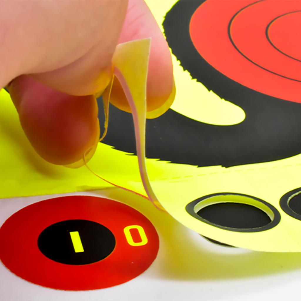 6 Sheets Shooting Adhesive Sticker Zone Targeted Paper Archerys Paper Targets Shooting Self-Adhesive Splatter Targets