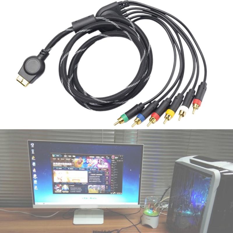 Component AV Cable High Resolution HDTV Component RCA Audio Video Cable for for Gaming Console
