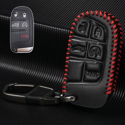 Для Jeep Grand Cherokee Compass Dodge Charger Chrysler 200 300 300C чехол для дистанционного ключа, защитный брелок для ключей, кольцо из искусственной кожи, авто