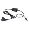 Type C Input to D Tap Output Charging Cable Camera Battery Power Cable for V Mount Battery