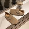 Новые Модные шлепанцы Comwarm Домашняя обувь Женские замшевые мюли Тапочки Мужские сабо Сандалии с пробковой стелькой и поддержкой свода стопы для отдыха на пляже