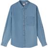 Levis Loose Fashion Trend Long Sleeve Shirt Women Shirts Blue A8745-0003